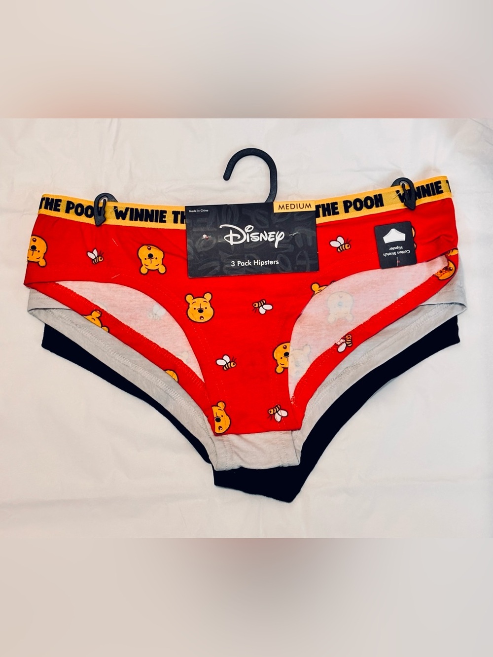 Disney Winnie the Pooh Themed Women’s 3-Pack Hipsters Underwear